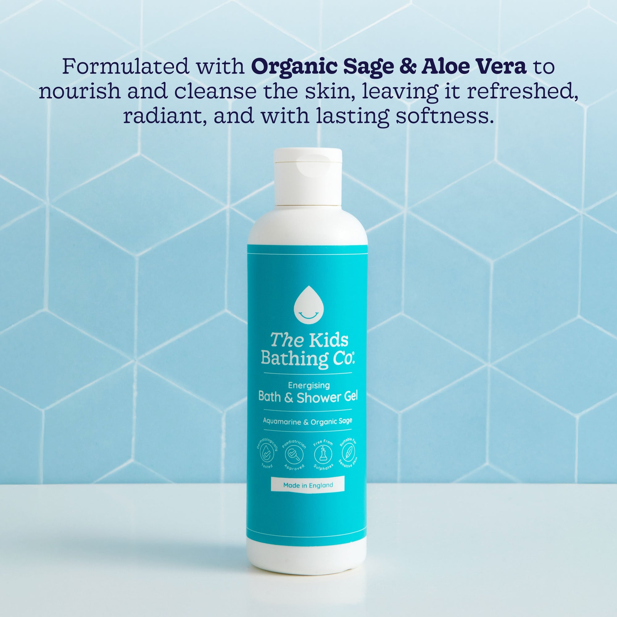Aquamarine & Organic Sage Energising Bath & Shower Gel