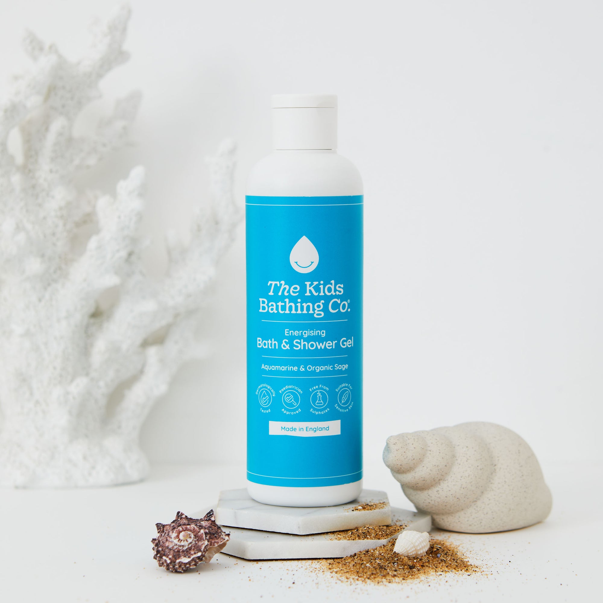 Aquamarine & Organic Sage Energising Bath & Shower Gel